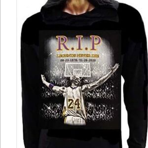KOBE Bryant lightweight hoodie men’s black NWOT